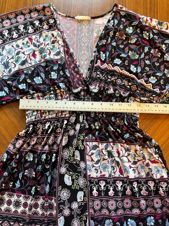 Anthro Attart State Patchwork Maxi Dress Boho Summer Chic M - Picture 4 of 9
